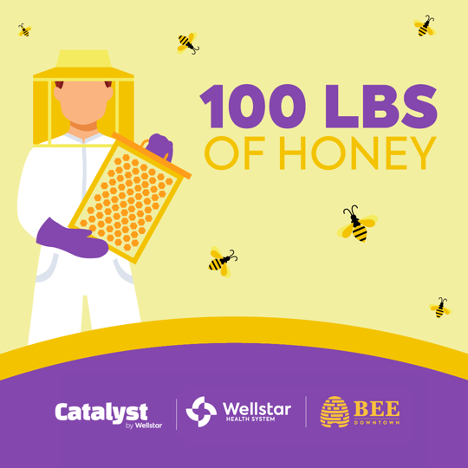 100 pounds of honey